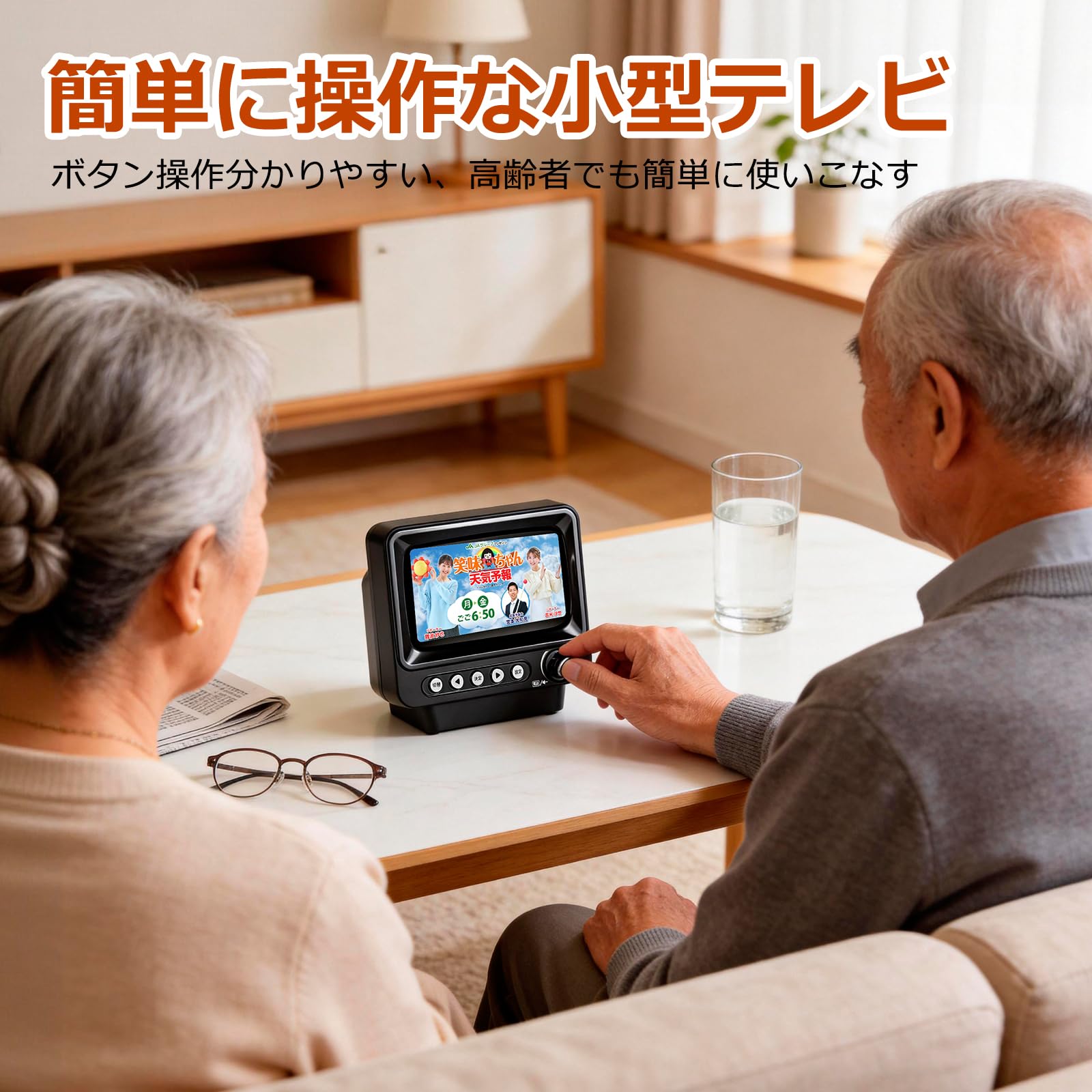 Amazon | 【2026発売】ポータブル テレビ 4.3インチ液晶画面 ワンセグ